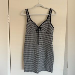 Urban Outfitters Monochrome Gingham Top